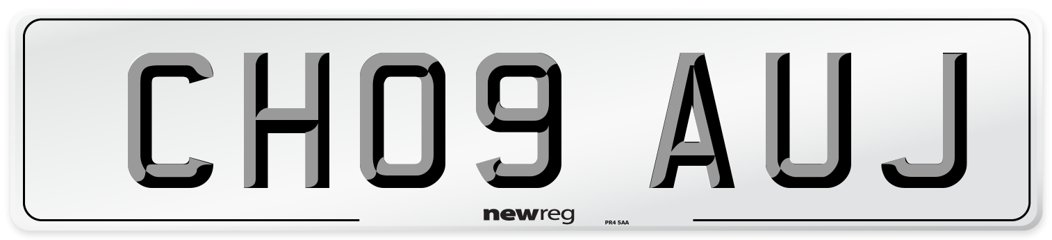 CH09 AUJ Number Plate from New Reg